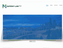 Tablet Screenshot of mateskylaw.com